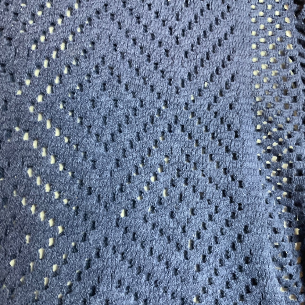 MIXIT blue shaw/scarf fringed *Coupon Eligibile* One Size - Picture 7 of 10